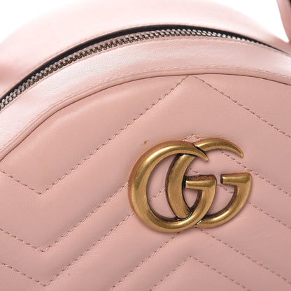 Gucci Calfskin Matelasse GG Marmont Dome Backpack Perfect Pink 9 of 15