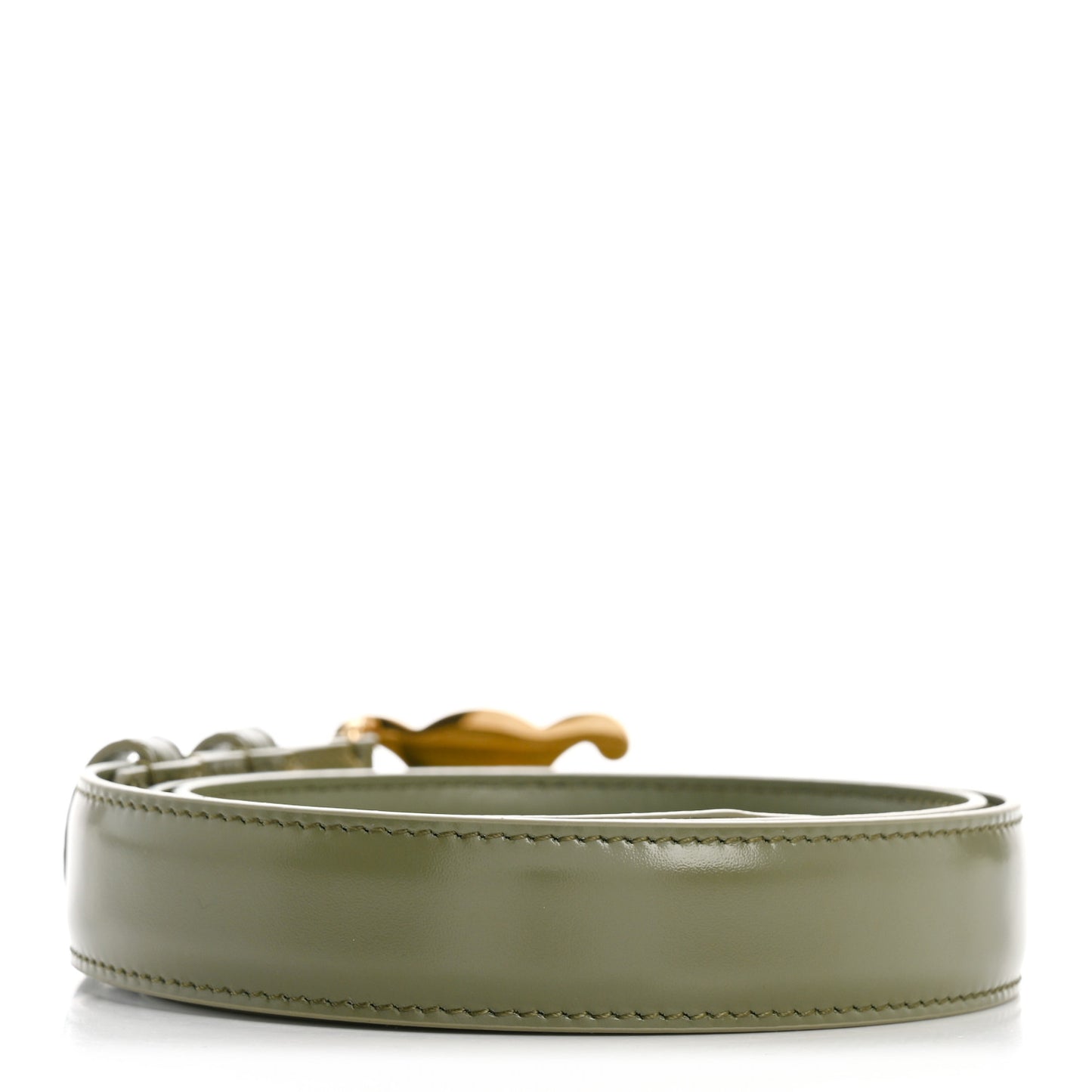 Box Calfskin Medium 25mm Triomphe Belt 80 32 Fall Green