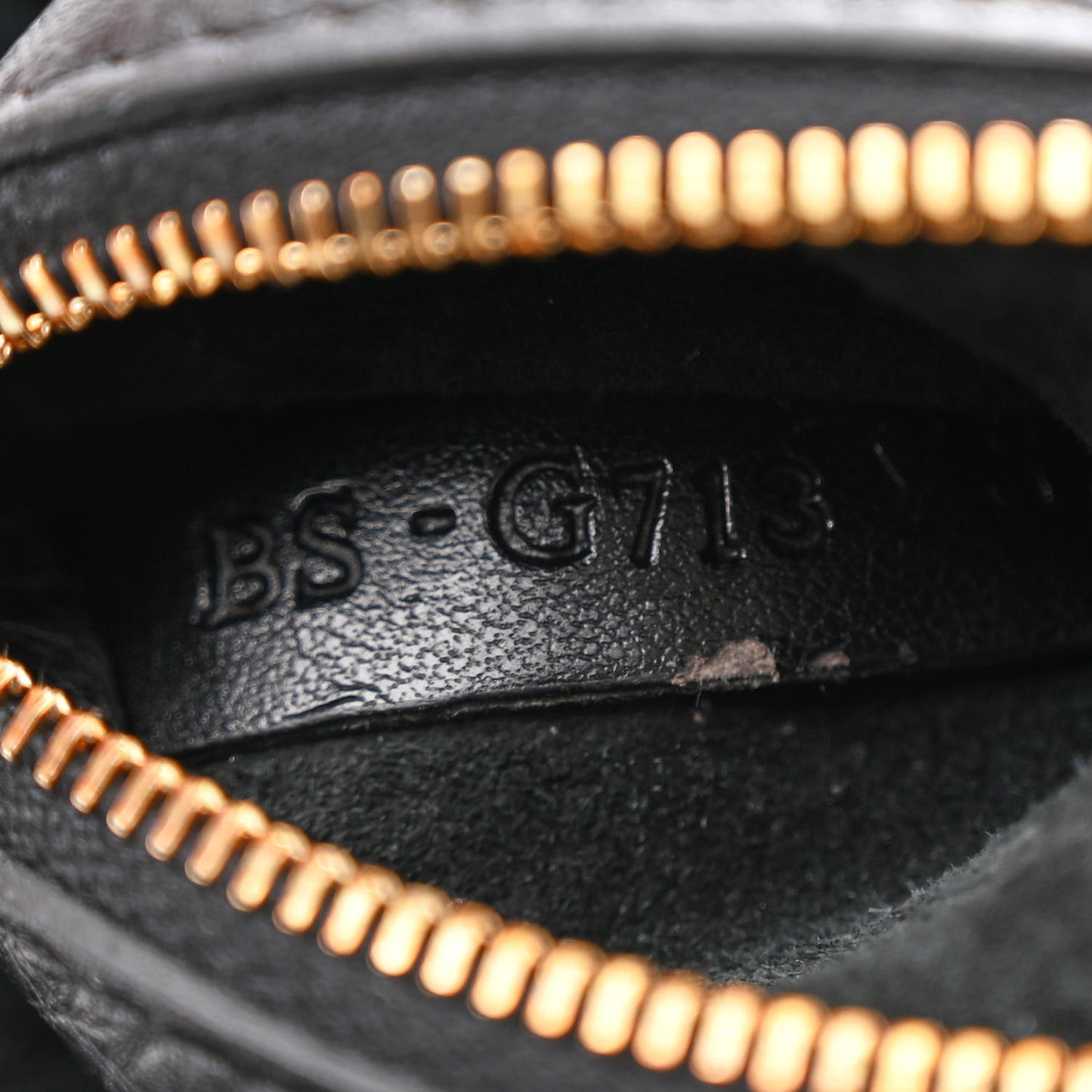 Grained Calfskin Mini C Rockee Scarab Fringe Shoulder Bag Black