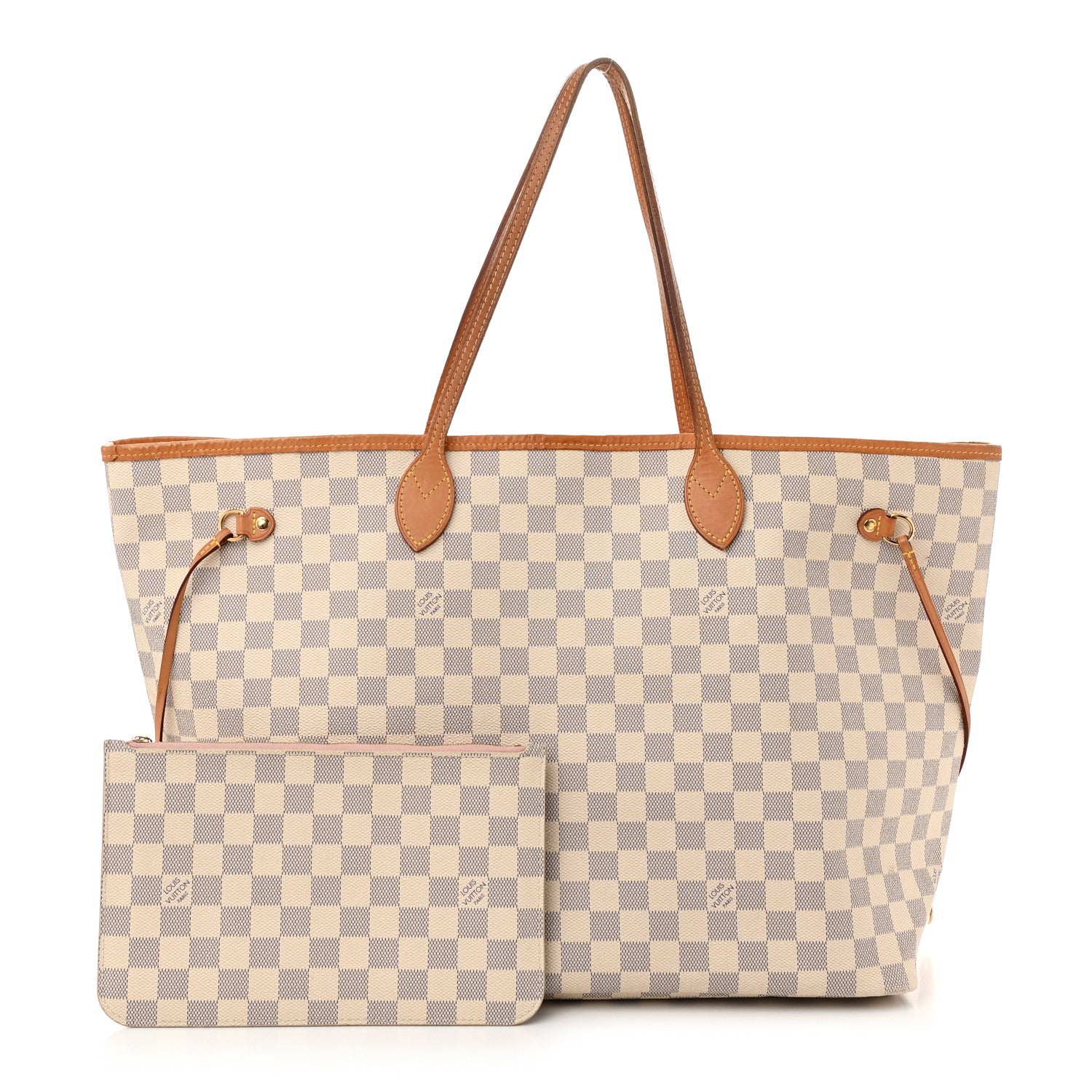 Louis Vuitton Damier Azur Neo Neverfull GM Rose Ballerine 3 of 12