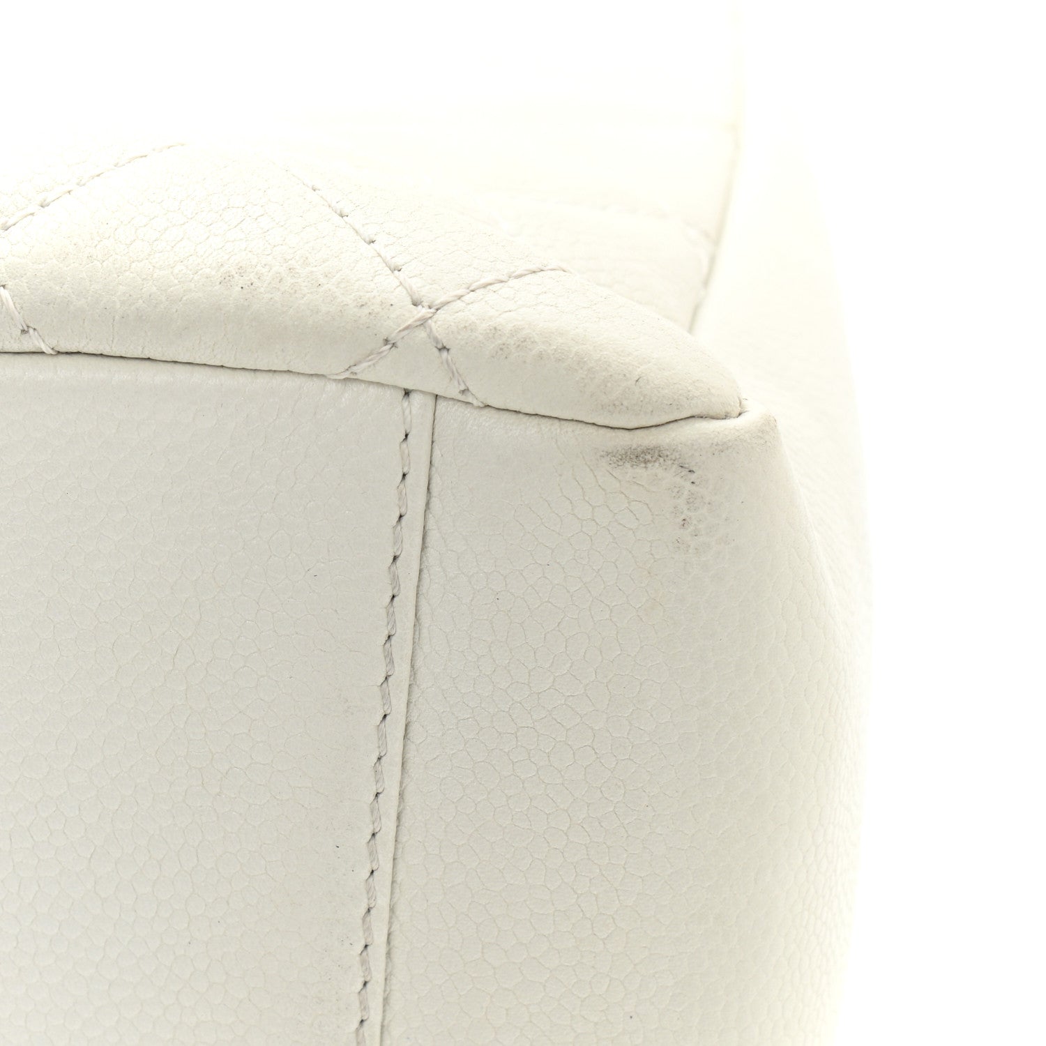 Chanel Caviar Quilted Grand Shopping Tote GST White 14 of 16