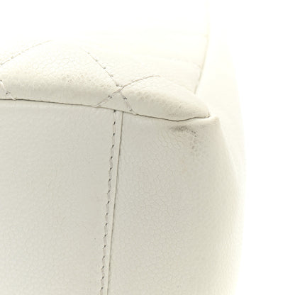 Chanel Caviar Quilted Grand Shopping Tote GST White 14 of 16