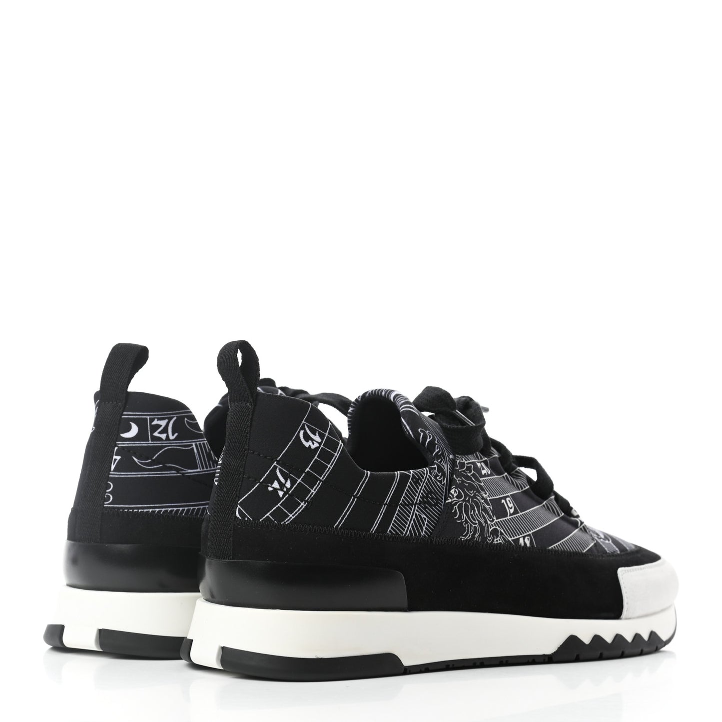 Neoprene Suede Sneakers 40.5 Black White