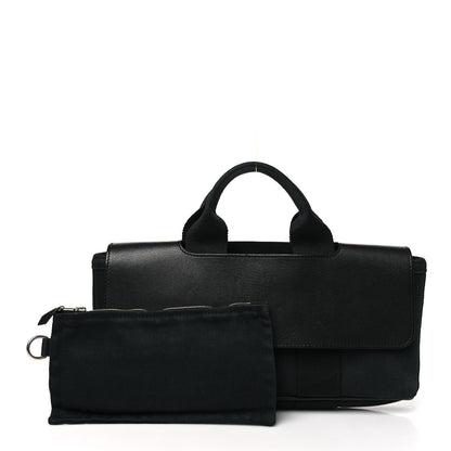 Hermes Chevron Herringbone Swift Long Valparaiso PM Black 3 of 10