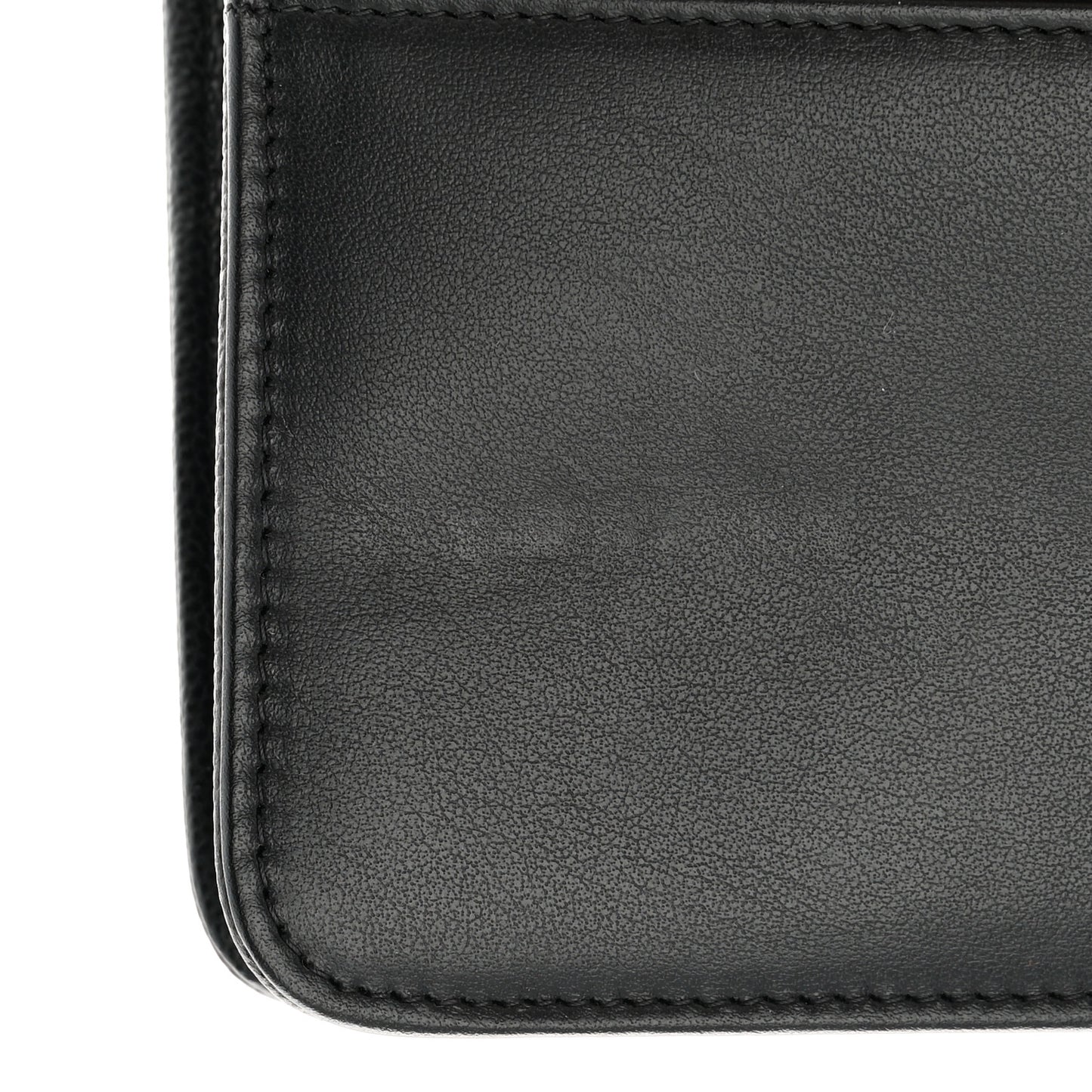 Caviar Quilted Boy Wallet On Chain WOC Black