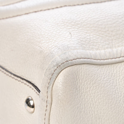 Gucci Pebbled Calfskin Small Soho Top Handle Bag Off White 9 of 11