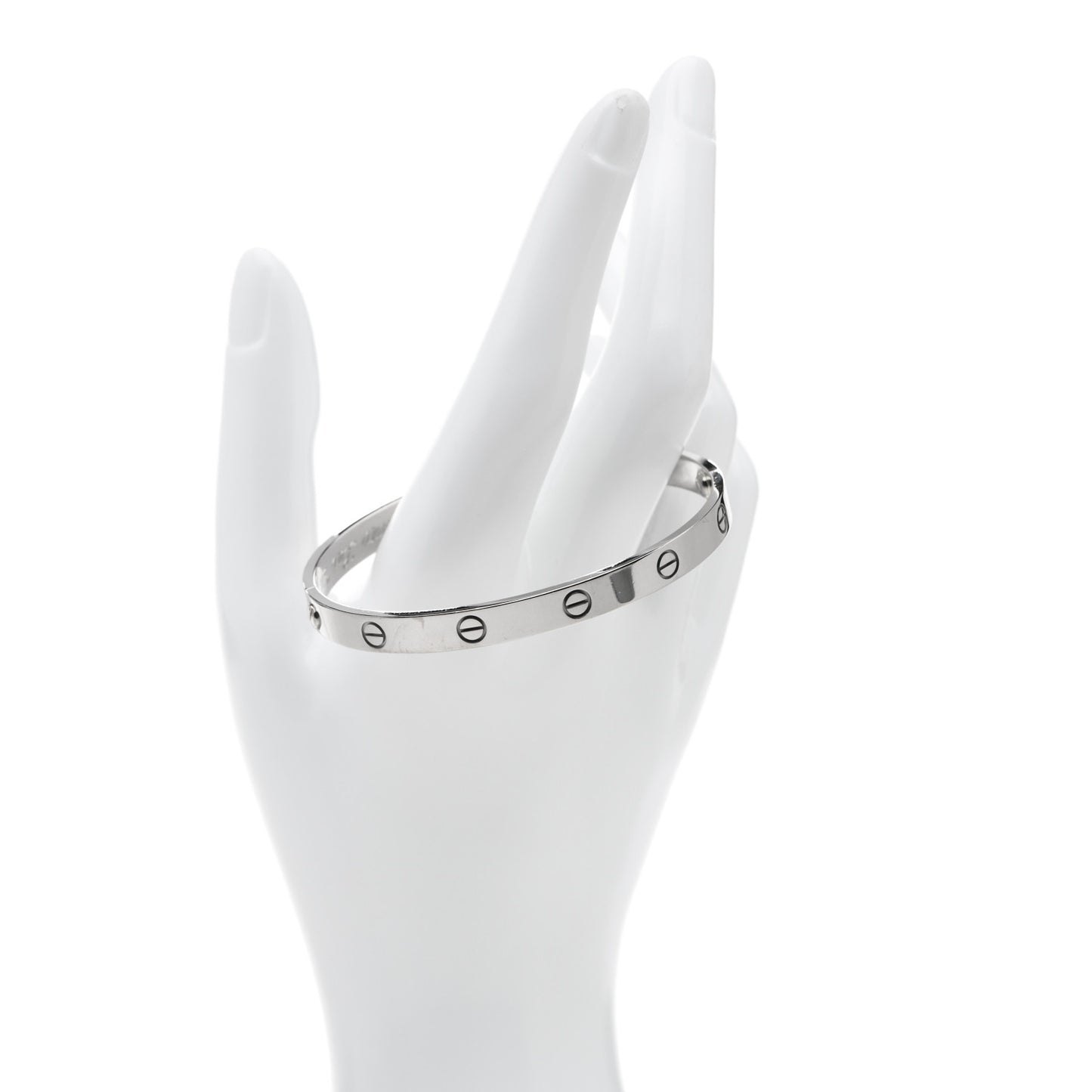 18K White Gold LOVE Bracelet 19