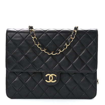 Chanel Lambskin Quilted Small Single Flap Black 1 of 12