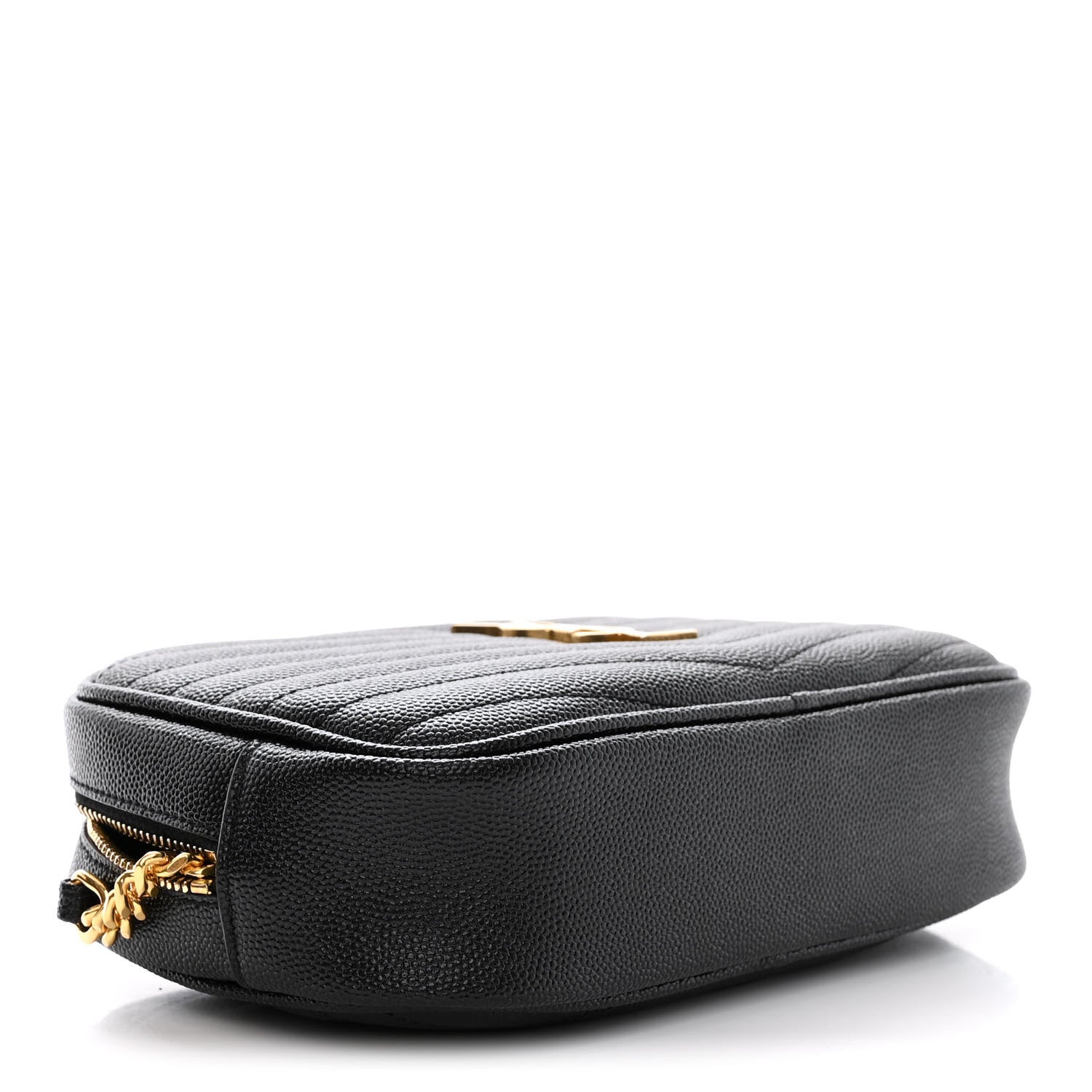 Saint Laurent Grain De Poudre Matelasse Monogram Mini Lou Camera Bag Black 4 of 10