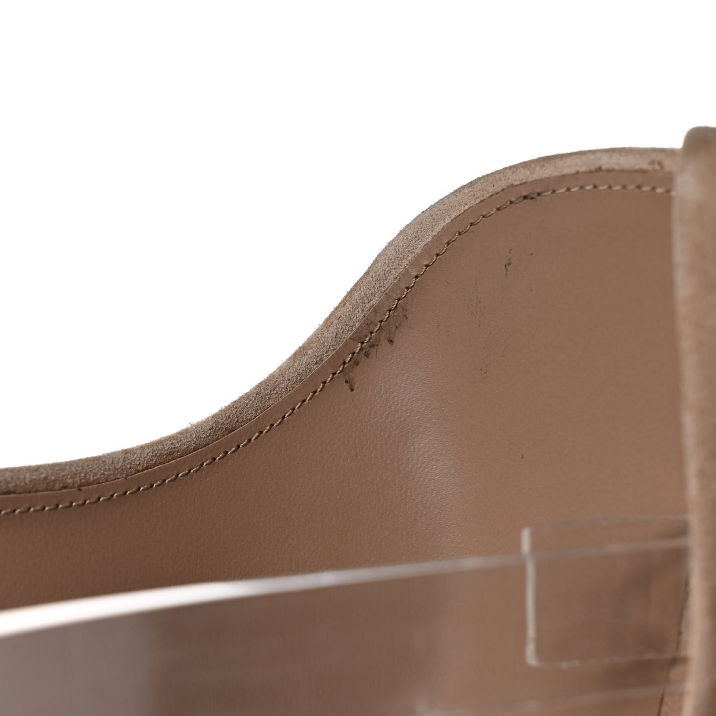 Suede Calfskin Opyum 110 Sandals 40 Cachemere Pale Gold