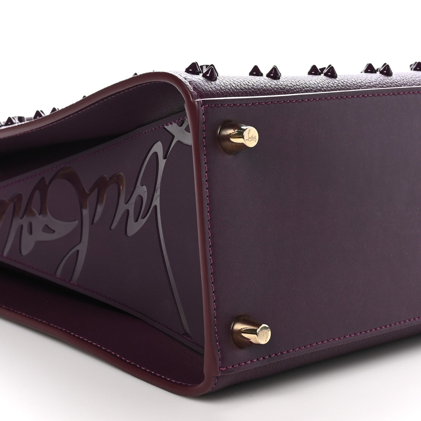 Calfskin Spikes Loubinthesky Medium Paloma Merlot
