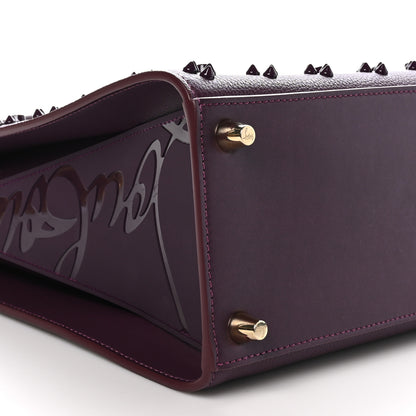 Christian Louboutin Calfskin Spikes Loubinthesky Medium Paloma Merlot 9 of 10