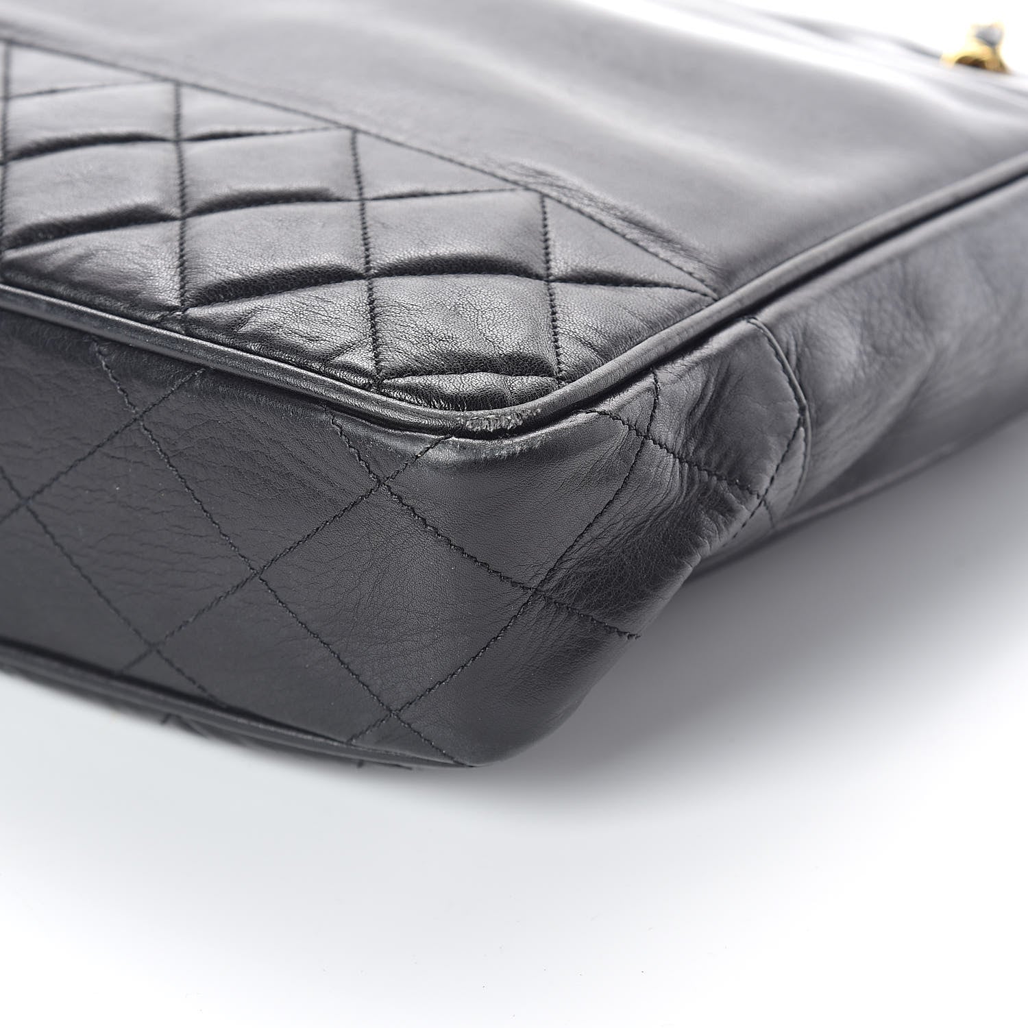 Chanel Lambskin Quilted Shoulder Bag Black 11 of 11