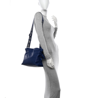 Loewe Satin Calfskin Monochrome Flamenco Knot Clutch Deep Purple Glaze 2 of 11