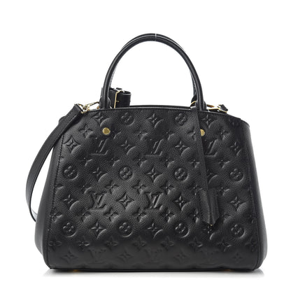 Louis Vuitton Empreinte Montaigne MM Black 1 of 9