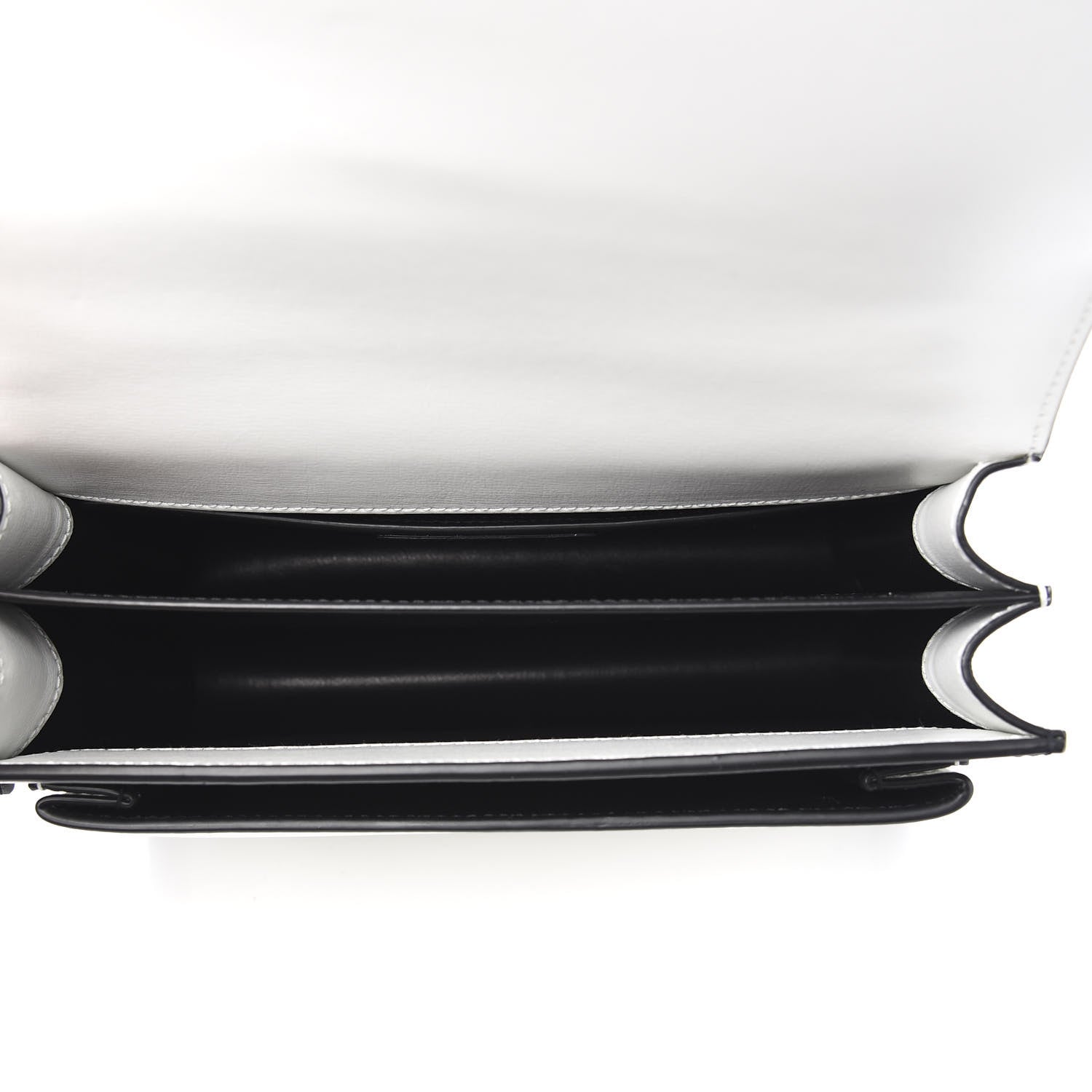 Saint Laurent Calfskin Bi-Color Medium Monogram Sunset Black Pearl White 4 of 9