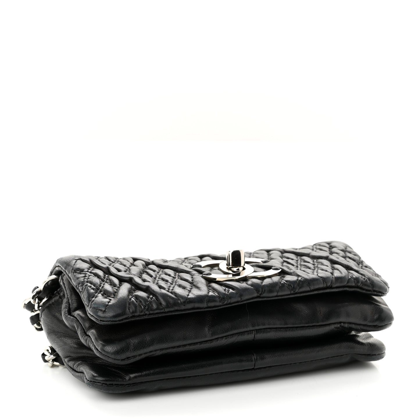 Lambskin Small Astrakan Flap Black
