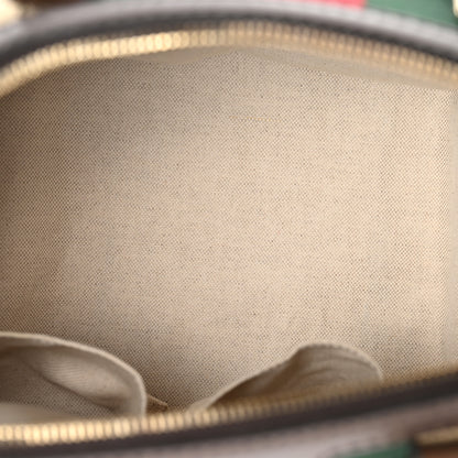 Gucci Monogram Vintage Web Medium Boston Dark Brown 5 of 13