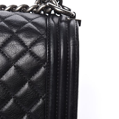 Chanel Calfskin Quilted Medium Boy Flap Black 17 of 18