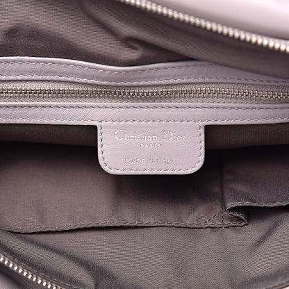 Christian Dior Lambskin Cannage Medium Granville Tote Grey 6 of 15