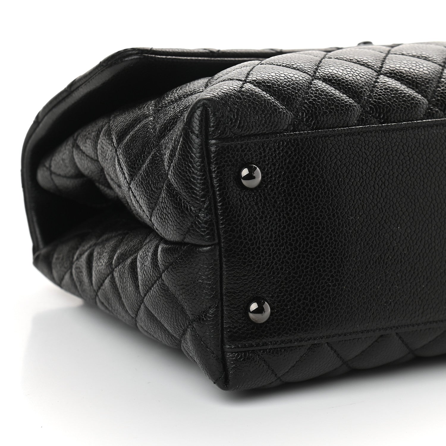 Chanel Caviar Quilted Medium Coco Handle Flap So Black 8 of 9