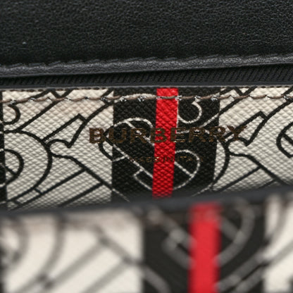 Burberry E-Canvas Monogram Stripe Note Crossbody Bag Bridle Brown 6 of 10