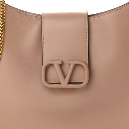 Valentino Garavani Smooth Calfskin VSling Hobo Bag Camel Rose 7 of 9