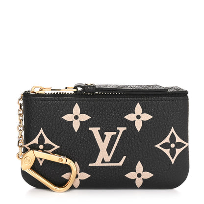 Louis Vuitton Empreinte Monogram Giant Key Pouch Black Beige 1 of 9