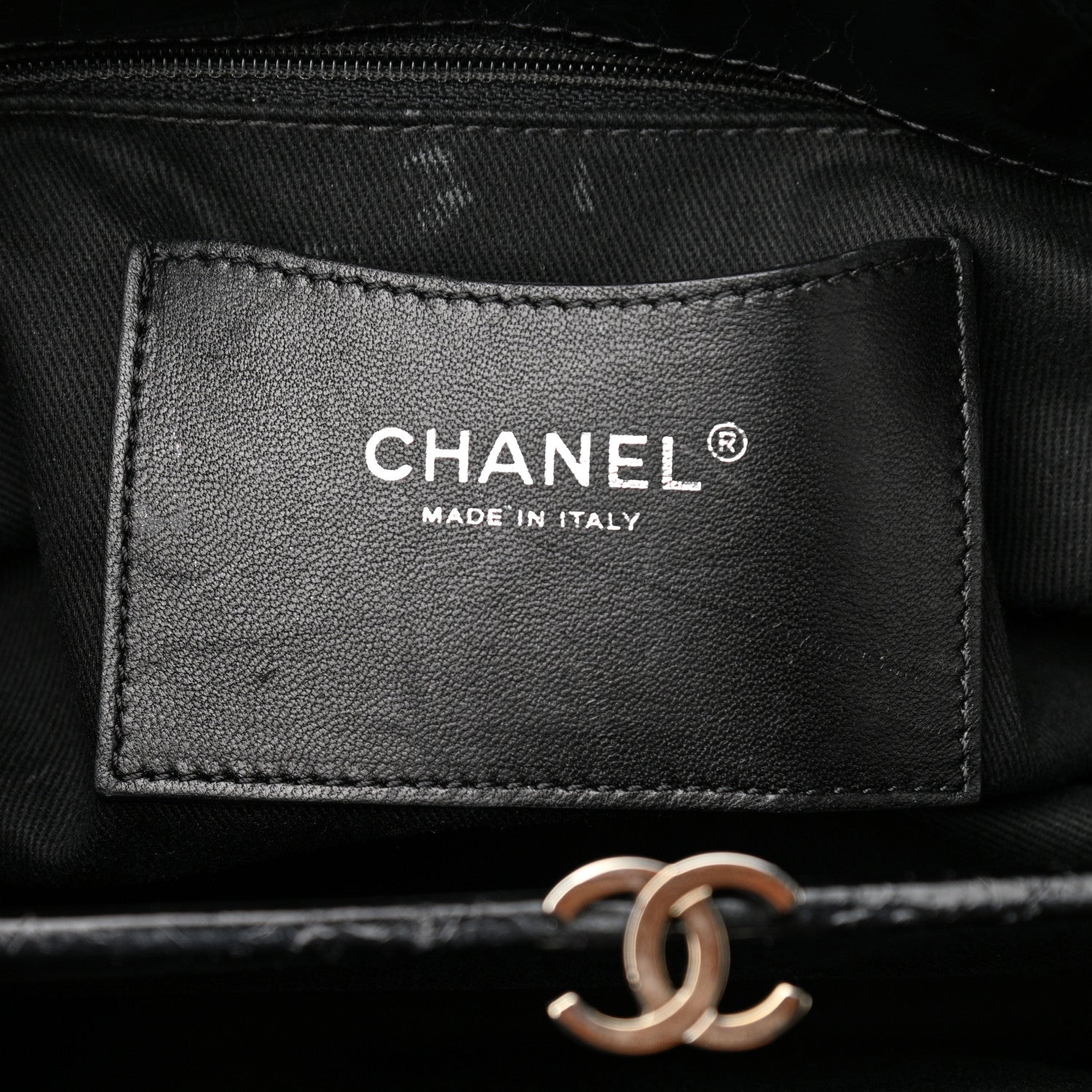 Chanel Patent Quilted Medium Just Mademoiselle Bowling Bag Black 6 of 12