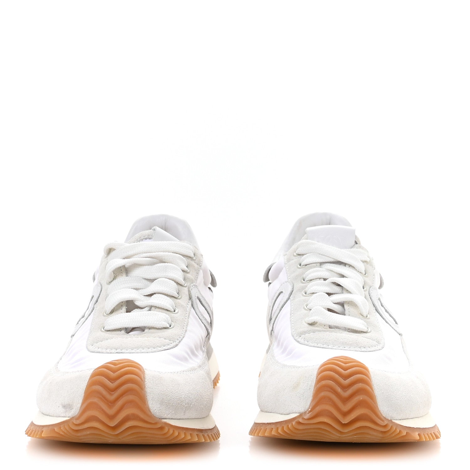 Loewe Nylon Suede Flow Retro Runner Sneakers 37 White 3 of 8