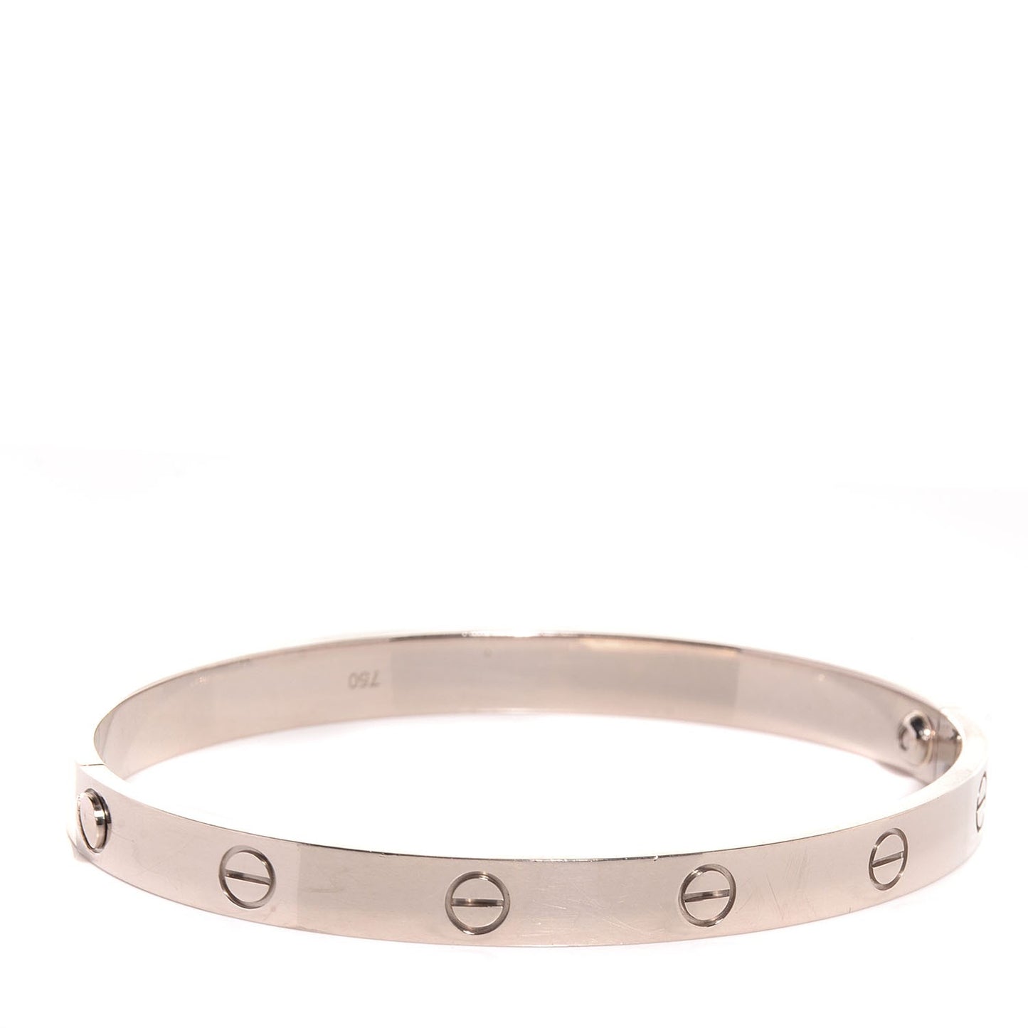 18K White Gold LOVE Bracelet 19
