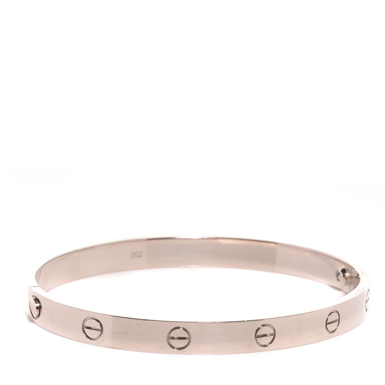Cartier 18K White Gold LOVE Bracelet 19 3 of 6