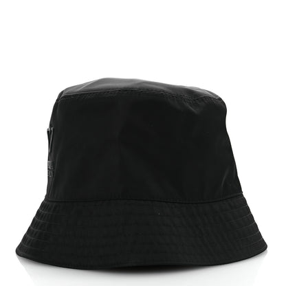Prada Re-Nylon Rubber Logo Mens Bucket Hat M Black 5 of 10