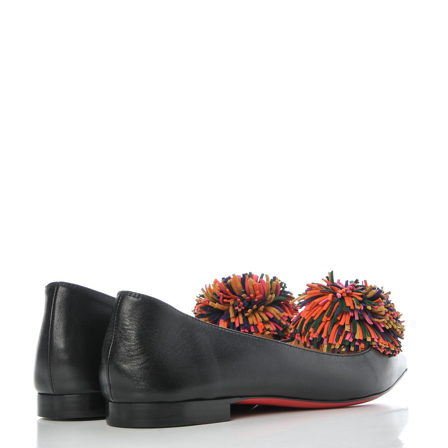 Christian Louboutin Shiny Nappa Konstantina Flats 36 Black 4 of 9