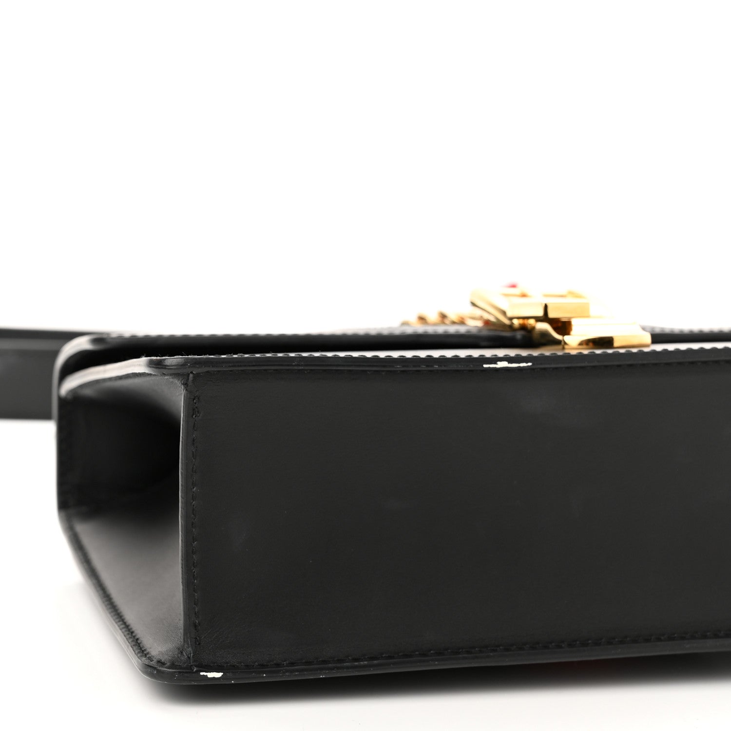 Gucci Calfskin Small Sylvie Shoulder Bag Black 9 of 14