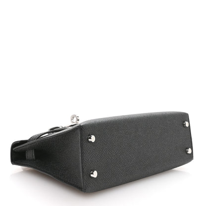 Hermes Epsom Mini Kelly Sellier 20 Black 4 of 11