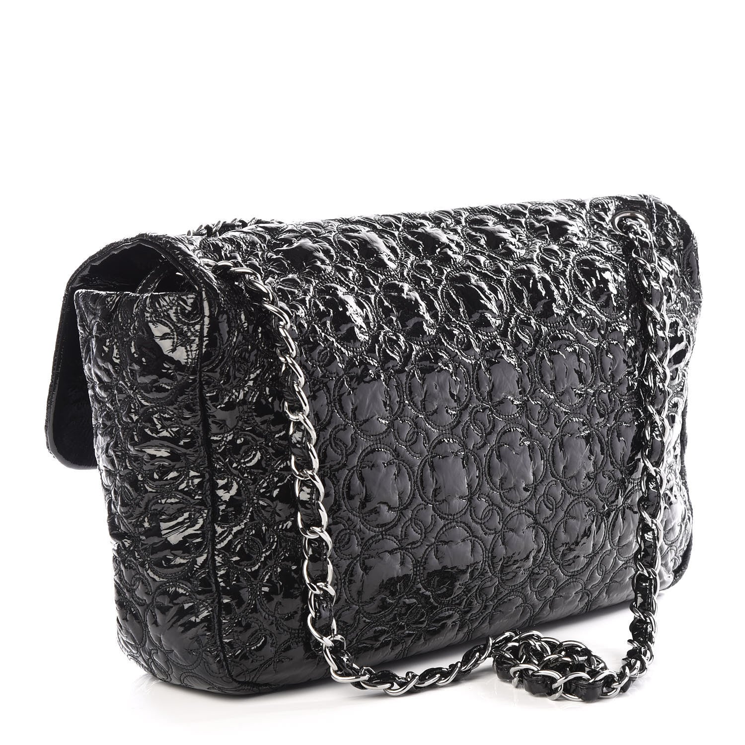 Chanel Vinyl Rock In Moscow Single Flap Black 2 of 9
