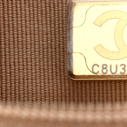 Chanel Caviar Quilted Crystal CC Wallet On Chain WOC Beige 8 of 12