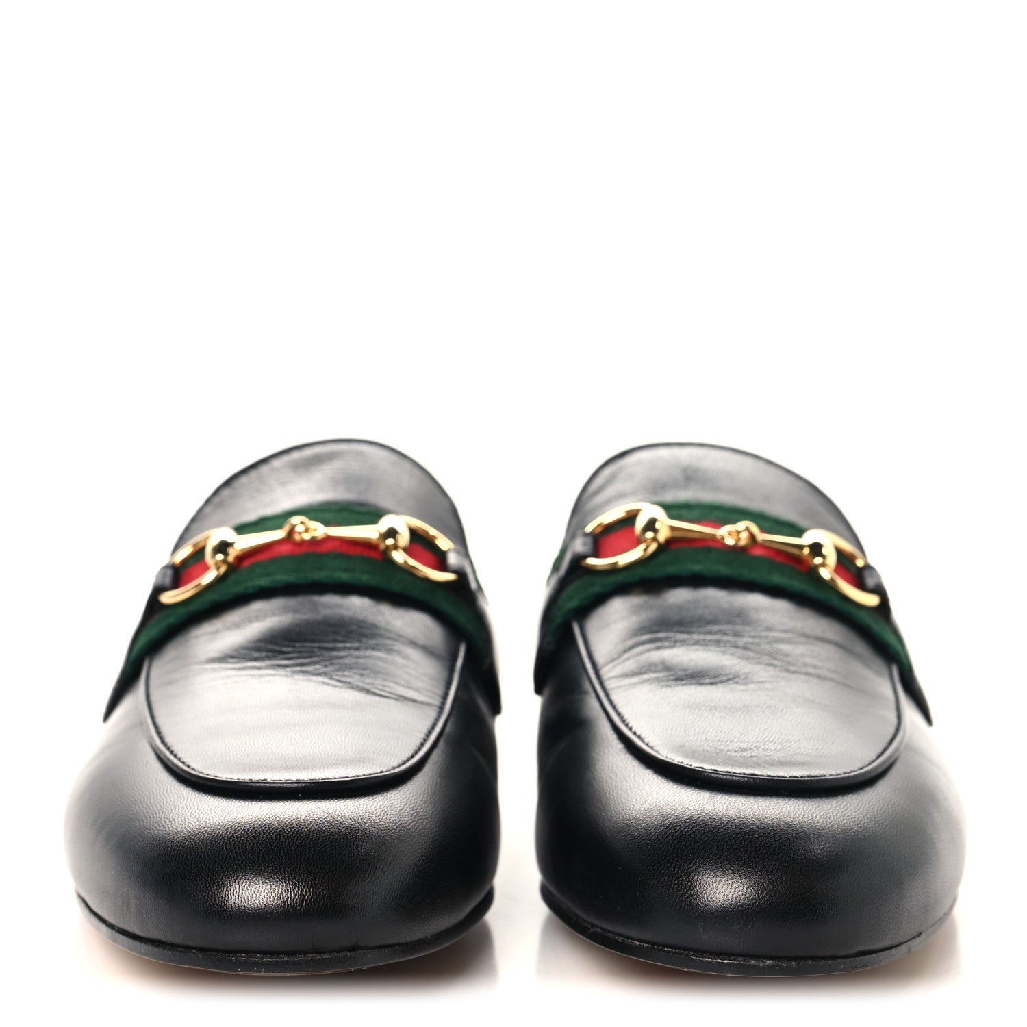 Gucci Malaga Kid Web Womens Princetown Slippers 36.5 Black 3 of 9