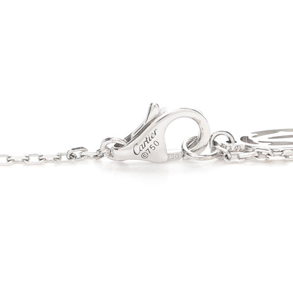 Cartier 18K White Gold Diamond D'Amour Heart Pendant Necklace 4 of 7