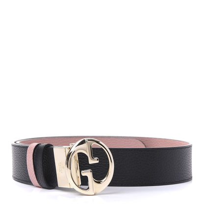 Gucci Calfskin 1973 Reversible Belt 90 36 Black Pink 1 of 6