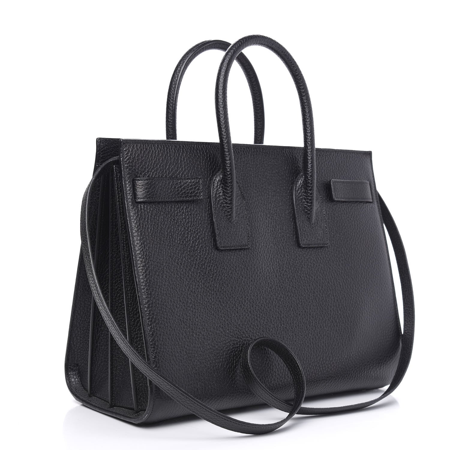 Saint Laurent Grained Calfskin Small Sac De Jour Black 4 of 11