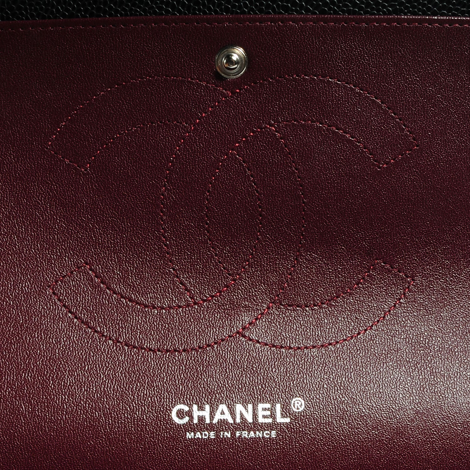 Chanel Caviar Quilted Jumbo Double Flap Black 7 of 9