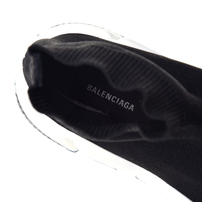 Balenciaga Neoprene Knit Womens Speed Sneakers 39 Black White 7 of 7