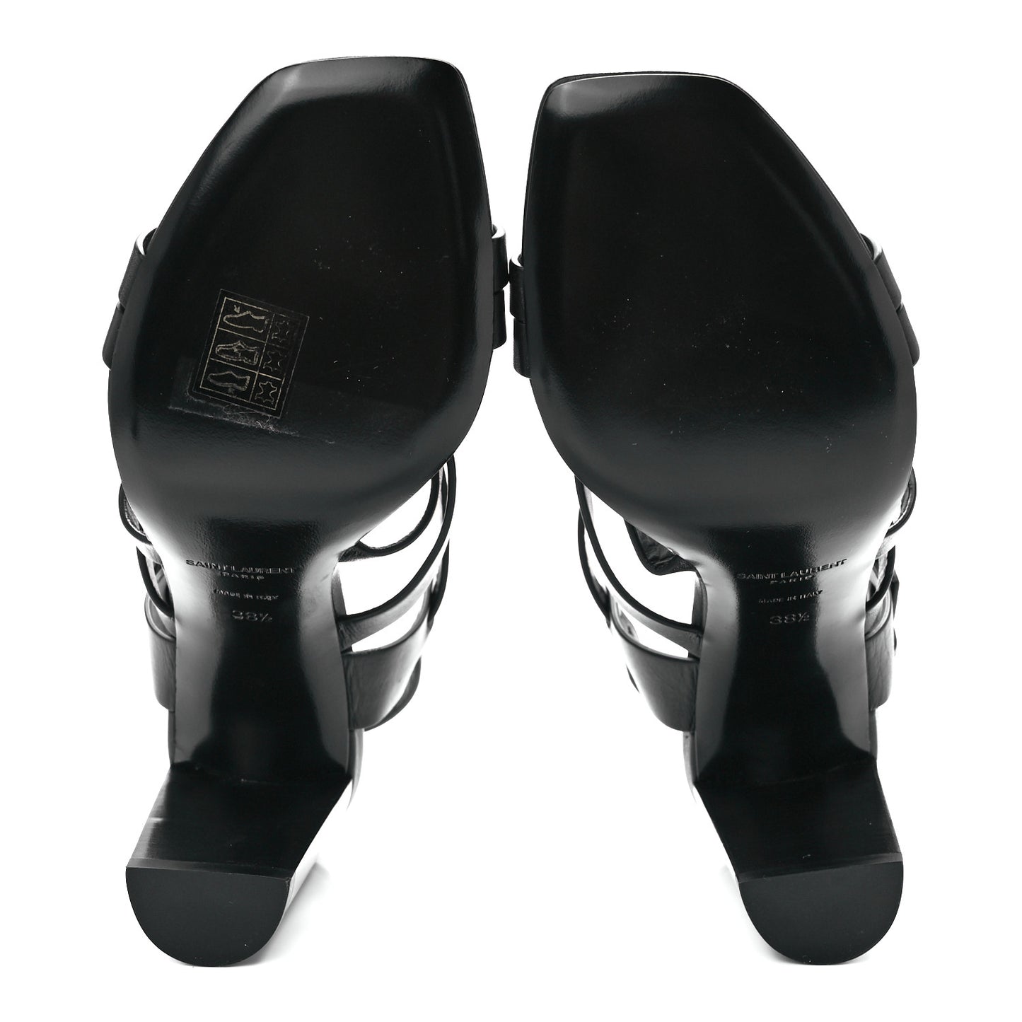 Smooth Calfskin Joan 90 Sandals 38.5 Black