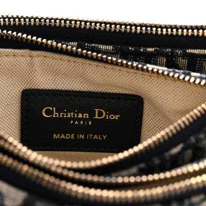 Christian Dior Oblique Saddle Pouch With Strap Navy Blue 7 of 12