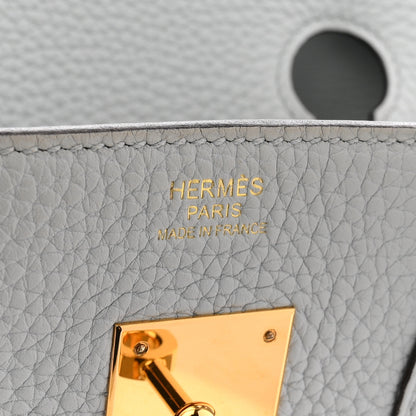 Hermes Togo Birkin 30 Bleu Pale 6 of 13