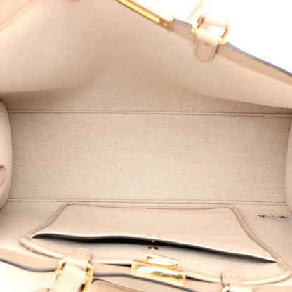 Fendi Canvas Vitello King FF Embroidered Medium Peekaboo X-Tote Poudre 5 of 12