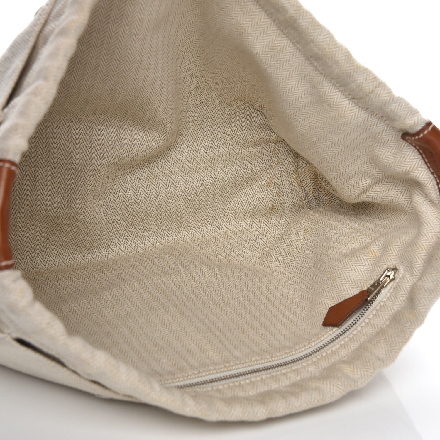 Hermes Canvas Barenia Fourbi 25 MM Pouch Naturel Fauve 8 of 8