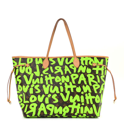 Louis Vuitton Monogram Graffiti Neverfull GM Green 1 of 9